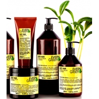 Линия с экстрактом сои, миндаля, мальвы и кокосового масла для сухих волос.