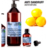 Линия против перхоти с маслом розы, протеинами риса, экстрактом лопуха, маслом лимона