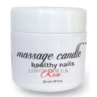 LIVE CANDLE Massage Candle Healthy Nails Rose - Масажна свічка для рук та нігтів 