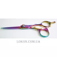 SUNTACHI 09 Kitty Rainbow 5,5 - Перукарські ножиці