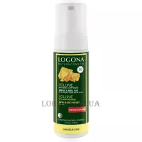 LOGONA Volume Styling Mousse - Біо-піна для об'єму волосся "Мед та пиво"
