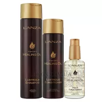 L'ANZA Keratin Healing Oil  Holiday Trio Box - Набір для блиску волосся