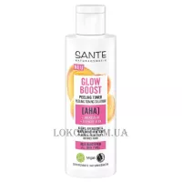 SANTE Glow Boost Peeling Toner - Біо-тонік відлущувальний для обличчя з фруктовими АНА-кислотами