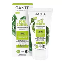 SANTE Sante Pore Cream - Біо-крем для зволоження комбінованої шкіри обличчя з BHA-кислотою та ніацинамідним комплексом