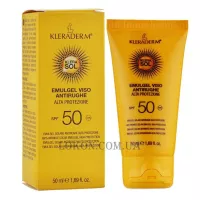 KLERADERM Klerasol Emulgel Viso Antirughe SPF50 - Антивікова сонцезахисна емульсія SPF-50