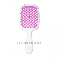 JANEKE Superbrush - Щітка для волосся, біла з рожевим