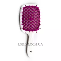 JANEKE Superbrush - Щітка для волосся, біла з фуксією
