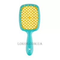 JANEKE Superbrush - Щітка для волосся, бірюзова з жовтим