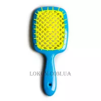 JANEKE Superbrush - Щітка для волосся, блакитна з жовтим