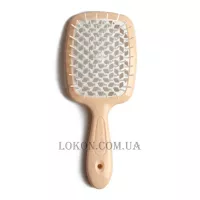 JANEKE Superbrush - Щітка для волосся, персикова з білим