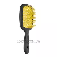 JANEKE Superbrush - Щітка для волосся, чорна з жовтим