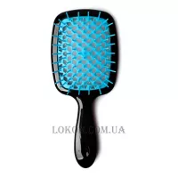 JANEKE Superbrush - Щітка для волосся, чорна з блакитним
