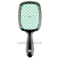 JANEKE Superbrush - Щітка для волосся, чорна з м'ятним