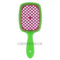 JANEKE Superbrush - Щітка для волосся, зелена з фіолетовим