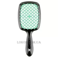JANEKE Superbrush - Щітка для волосся, чорна з м'ятним