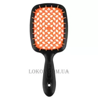JANEKE Superbrush - Щітка для волосся, чорна з помаранчевим
