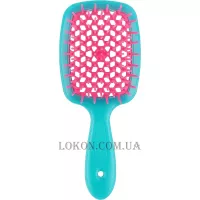 JANEKE Superbrush Small - Щітка для волосся, блакитна з рожевим