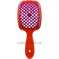 JANEKE Superbrush Small - Щітка для волосся, помаранчева з рожевим