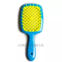 JANEKE Superbrush Small - Щітка для волосся, блакитна з жовтим