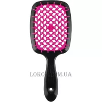 JANEKE Superbrush Small - Щітка для волосся, чорна з рожевим