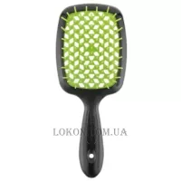 JANEKE Superbrush Small - Щітка для волосся, чорна з салатовим