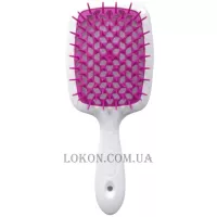 JANEKE Superbrush Small - Щітка для волосся, біла з фуксією