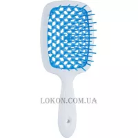 JANEKE Superbrush Small - Щітка для волосся, біла з блакитним