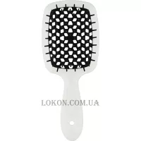 JANEKE Superbrush Small - Щітка для волосся, біла з чорним