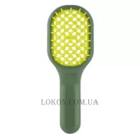 JANEKE Curvy Bag Vented - Щітка для волосся з вентиляцією, зелена