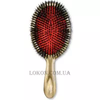 JANEKE Gold Paddle Hairbrush with Boar Bristle M - Щітка з натуральною щетиною кабана, середня